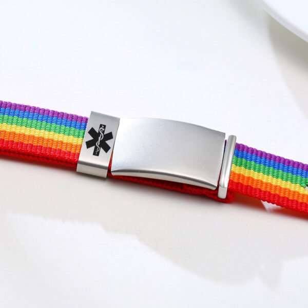 Manilla de Identificación Personalizada Arcoiris - Image 2