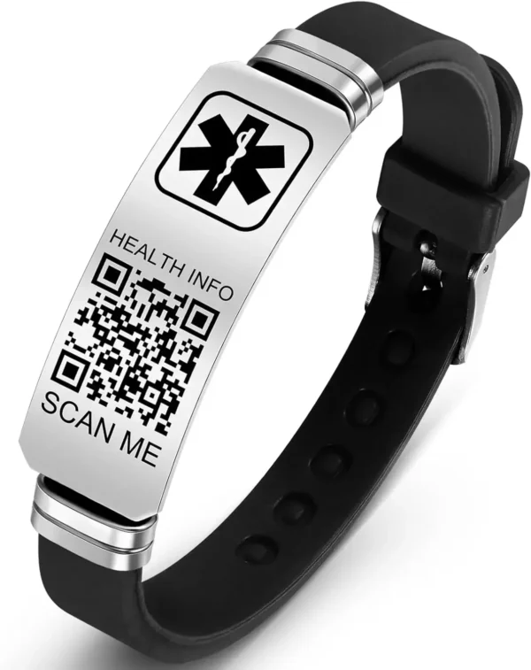 Manilla de identificación personalizada con QR - Image 5