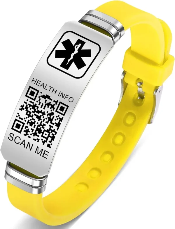 Manilla de identificación personalizada con QR - Image 2