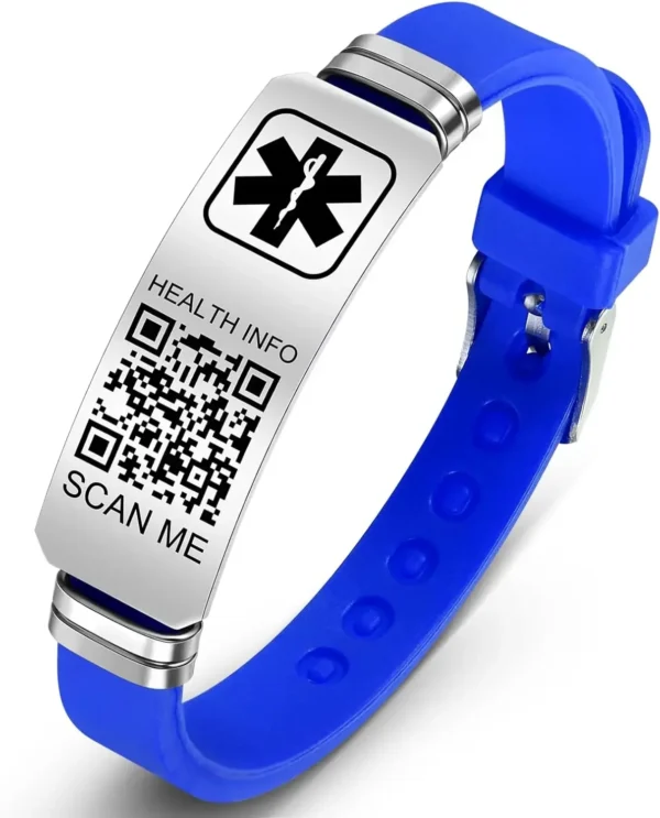 Manilla de identificación personalizada con QR - Image 3