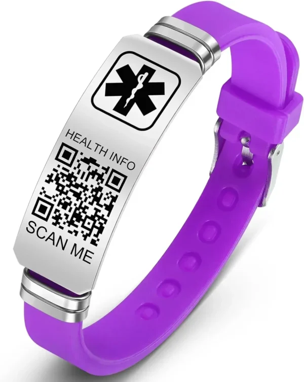 Manilla de identificación personalizada con QR - Image 4